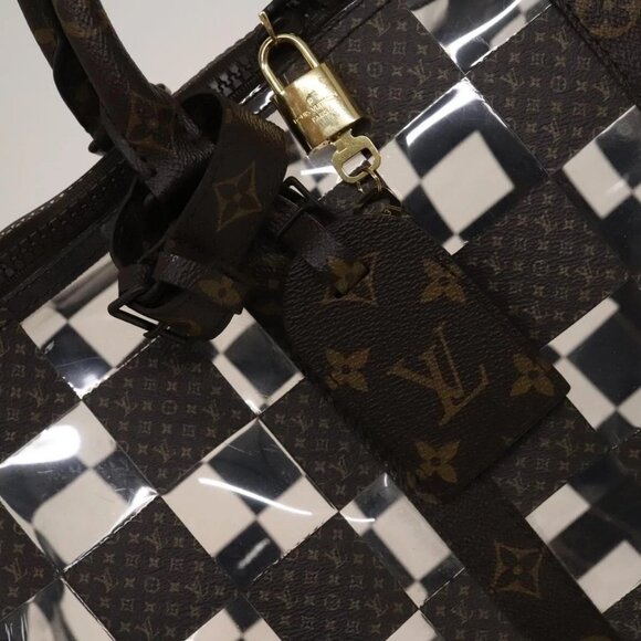 LOUIS VUITTON Monogram chess Keepall Bandouliere 50 Boston M20864 LV Auth 125489 - Picture 12 of 16